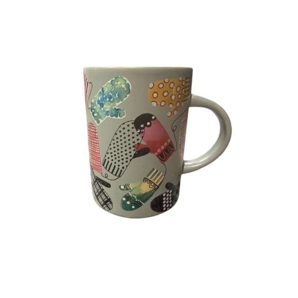 Starbucks 2017 Holiday‎ Collection Ceramic Mug Holiday Winter Mittens 12 oz